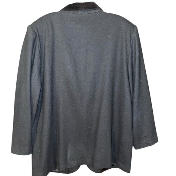 Sag‎ Harbor 100% Wool Blazer – Size 18 – Classic Black, Fully Lined - Picture 3 of 6